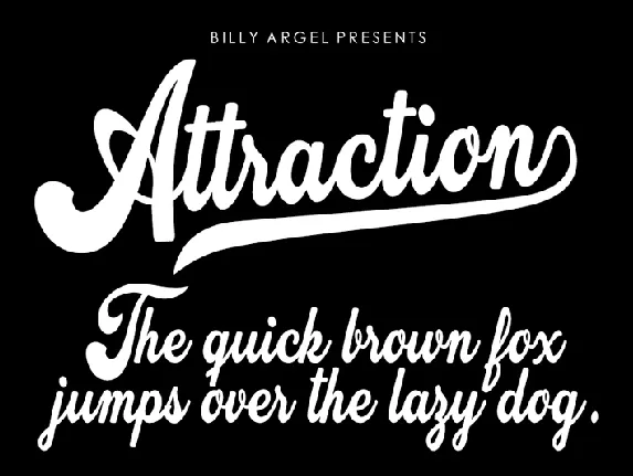 Attraction font