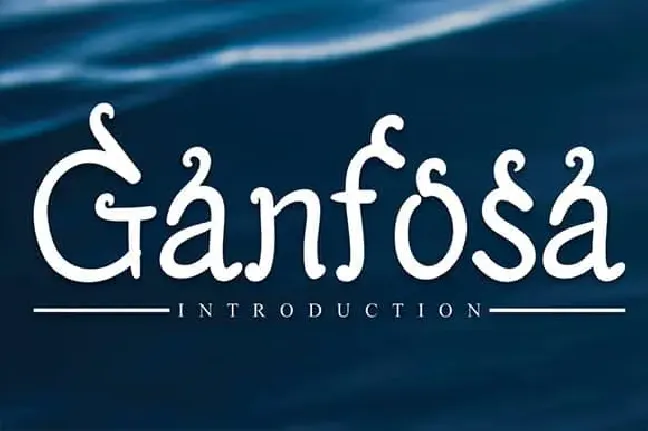 Ganfosa Display font