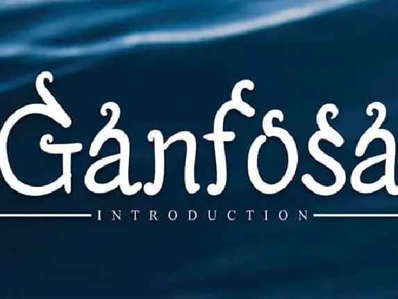 Ganfosa Display font