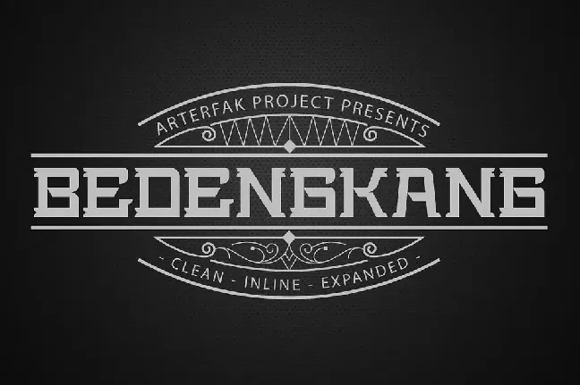 Bedengkang Typeface font