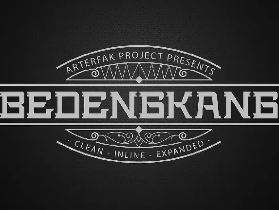 Bedengkang Typeface font