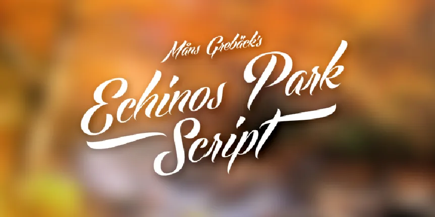 Echinos Park Script font