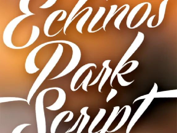 Echinos Park Script font