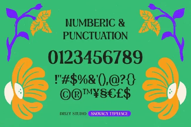 Snovacy font