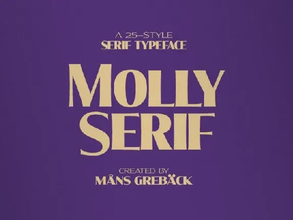 Molly Serif Family font