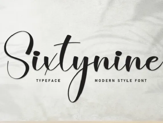 Sixtynine Script font