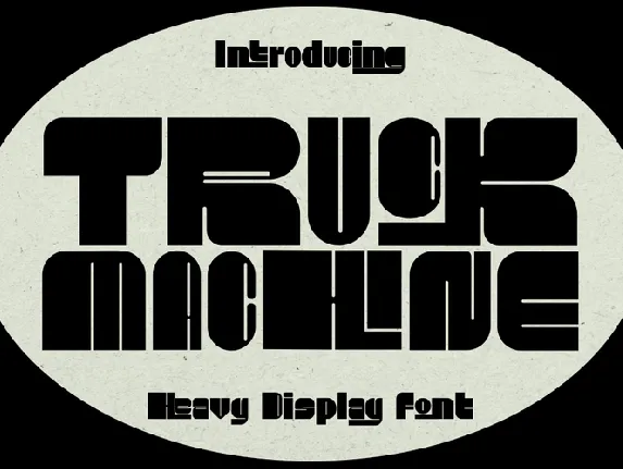 TRUCK MACHINE font