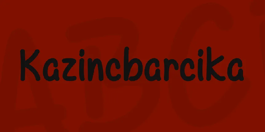 Kazincbarcika font