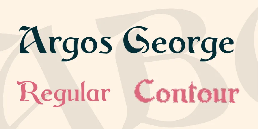 Argos George font