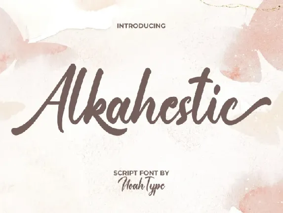 Alkahestic font