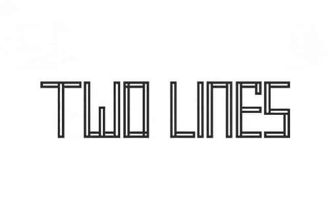 Two Lines Sans Serif font