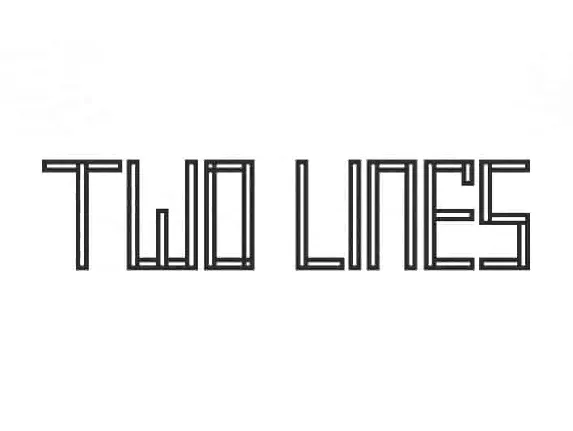 Two Lines Sans Serif font