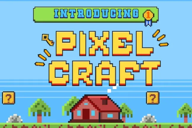 Pixelcraft Display font