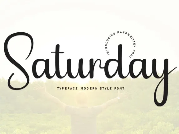 Saturday Handwritten Typeface font