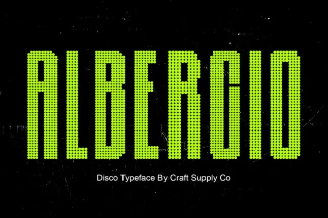 Albercio Disco font