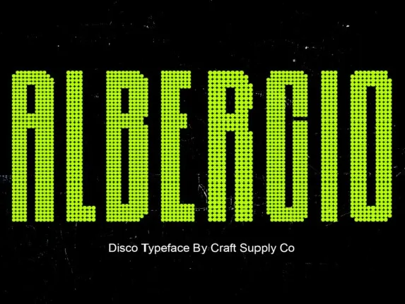 Albercio Disco font