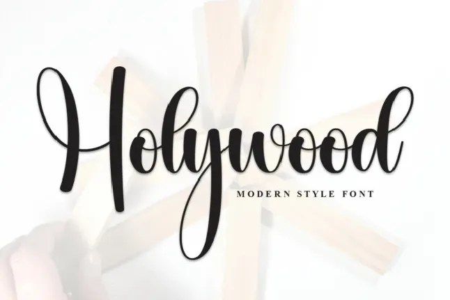 Holywood Script font