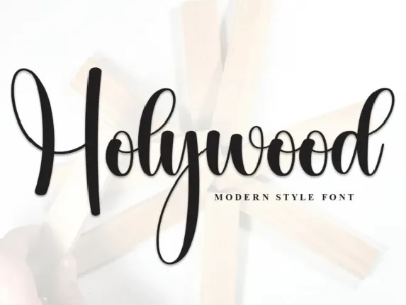 Holywood Script font