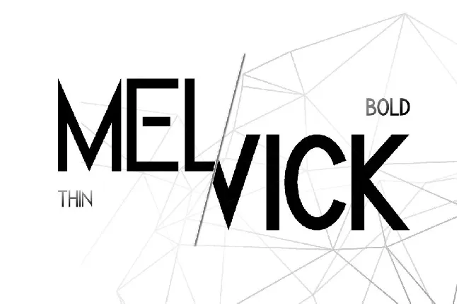 Melvick font