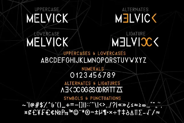 Melvick font