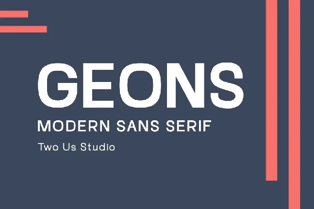 Geons font