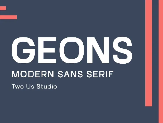 Geons font