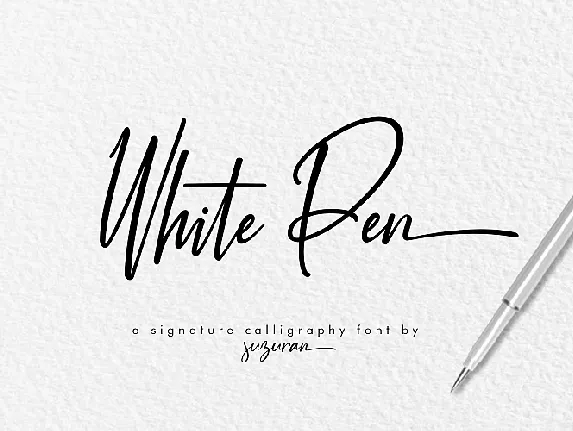 White Pen Script Free font