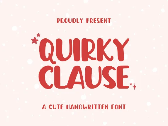 Quirky Clause font