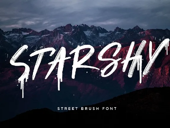 Starshy Street Brush font