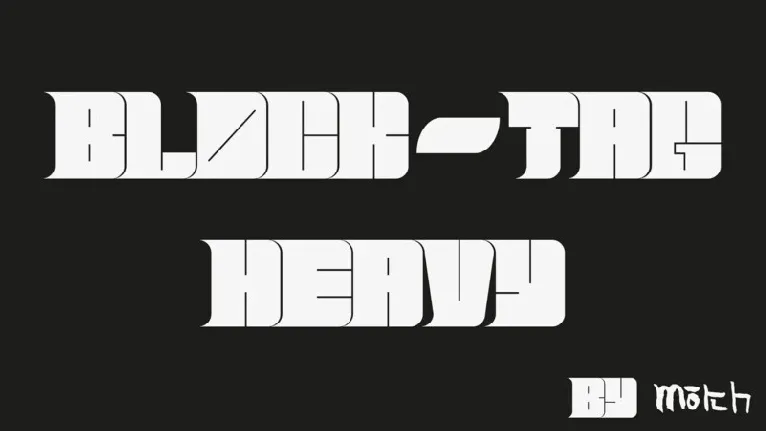 BlockTag-Heavy font