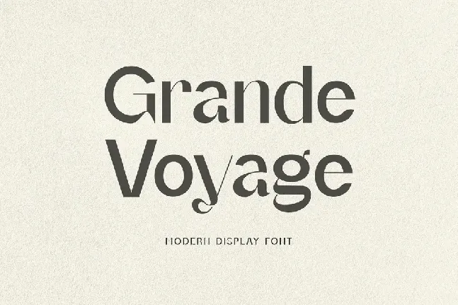 Grand Voyage font