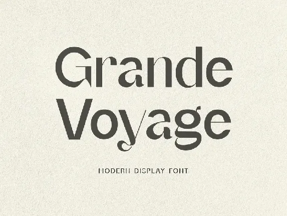 Grand Voyage font