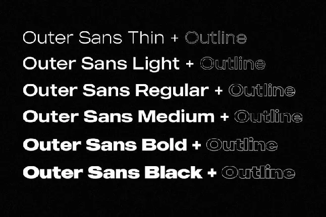 MADE Outer Sans Family font