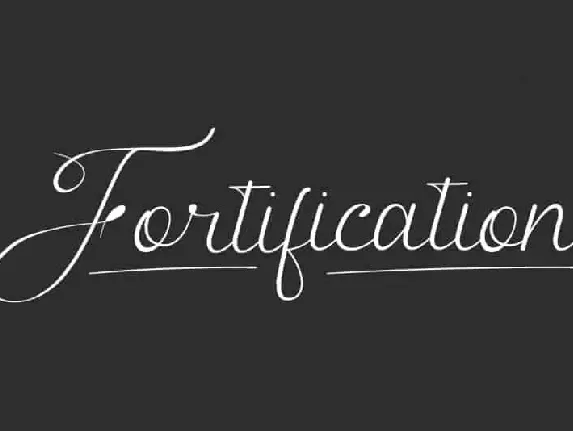 Fortification Calligraphy font