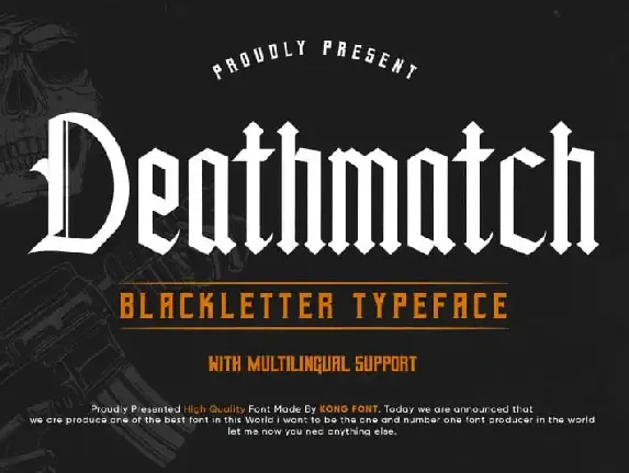 Deathmatch Display font