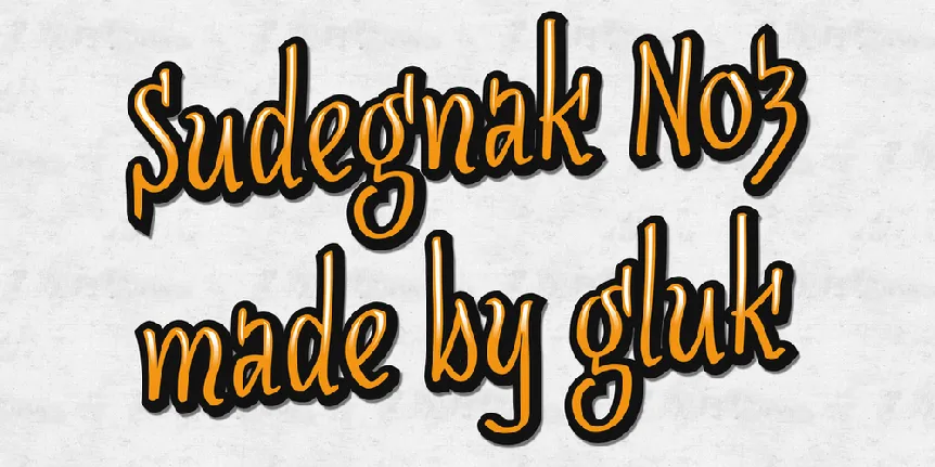 SudegnakNo3 Family font