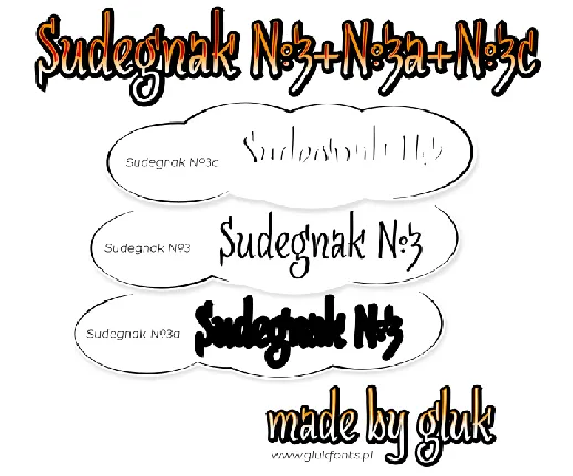 SudegnakNo3 Family font