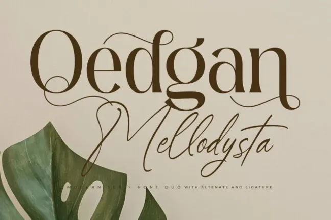 Qedgan Mellodysta Duo font