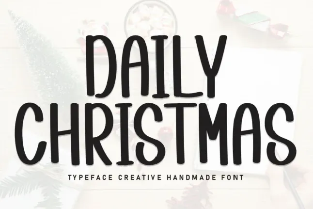 Daily Christmas Display font