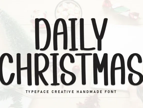 Daily Christmas Display font