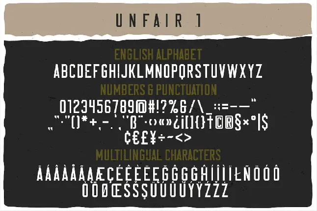 Unfair font