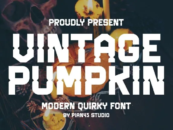 Vintage Pumpkin font