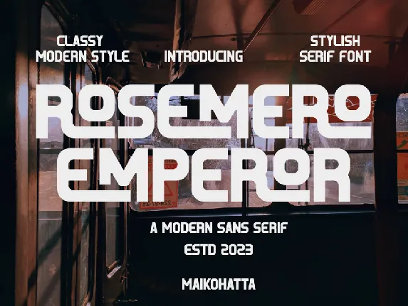 ROSEMERO EMPEROR font