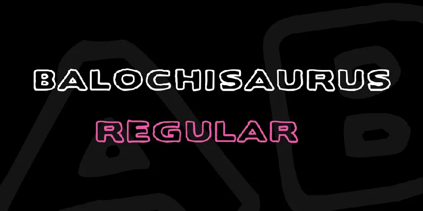 Balochisaurus font