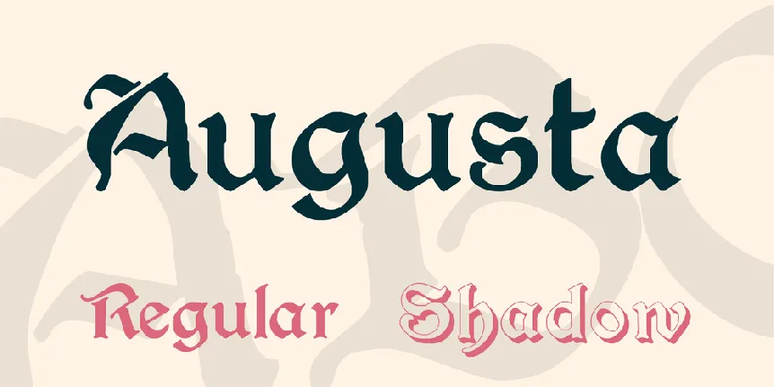 Augusta font