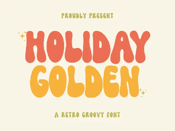 Holiday Golden font