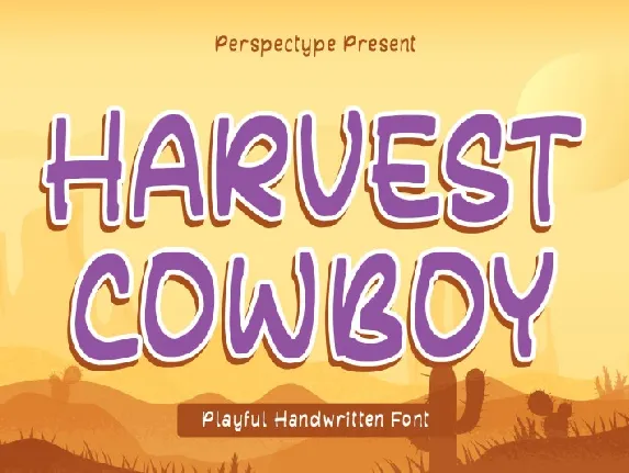 HARVEST COWBOY font