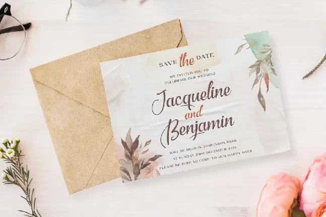 Wedding Bustle font