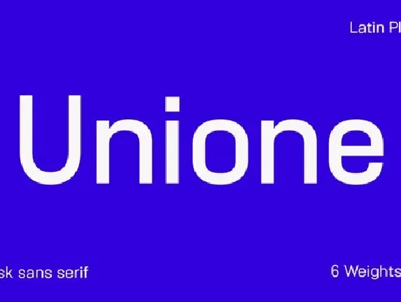 Unione Sans Family font