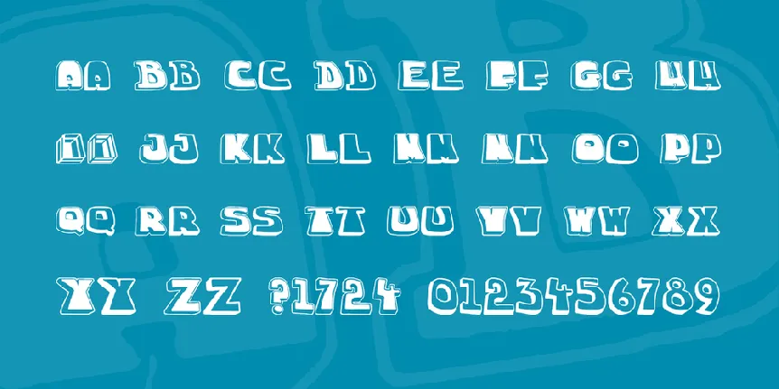 Chuckablock font